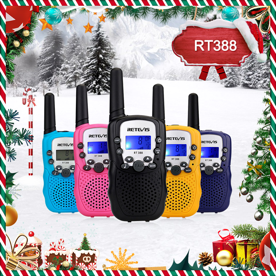 

RETEVIS RT388 Walkie Talkie Children 2 Pcs Children's radio Walkie-Talkie Kids Birthday Christmas Gift Child Toy Boys Girls 800M