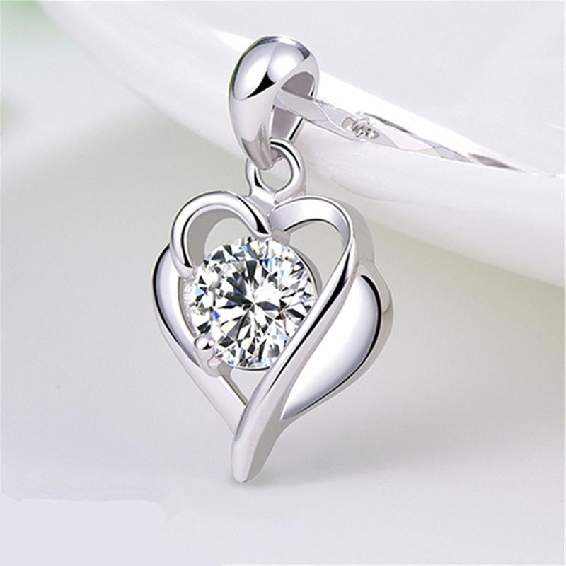 

Pendant Necklaces Women Jewelry Necklace Simple Student Sen Temperament Clavicle Chain Love Diamond Daily Wear For Appointments 2021