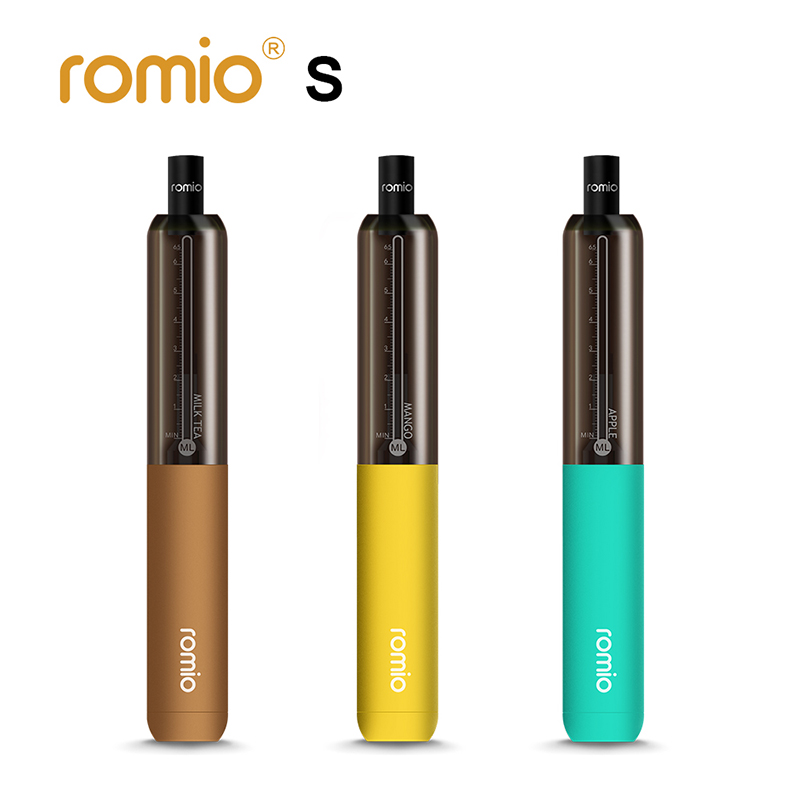 

Romio Disposable Vape E Cigarette 2000 Puff Mesh Coil Vaporizer Draw Activated 500mAh Battery Built-in 6.5ml Pod Tank with 3 Drip Tip Packed