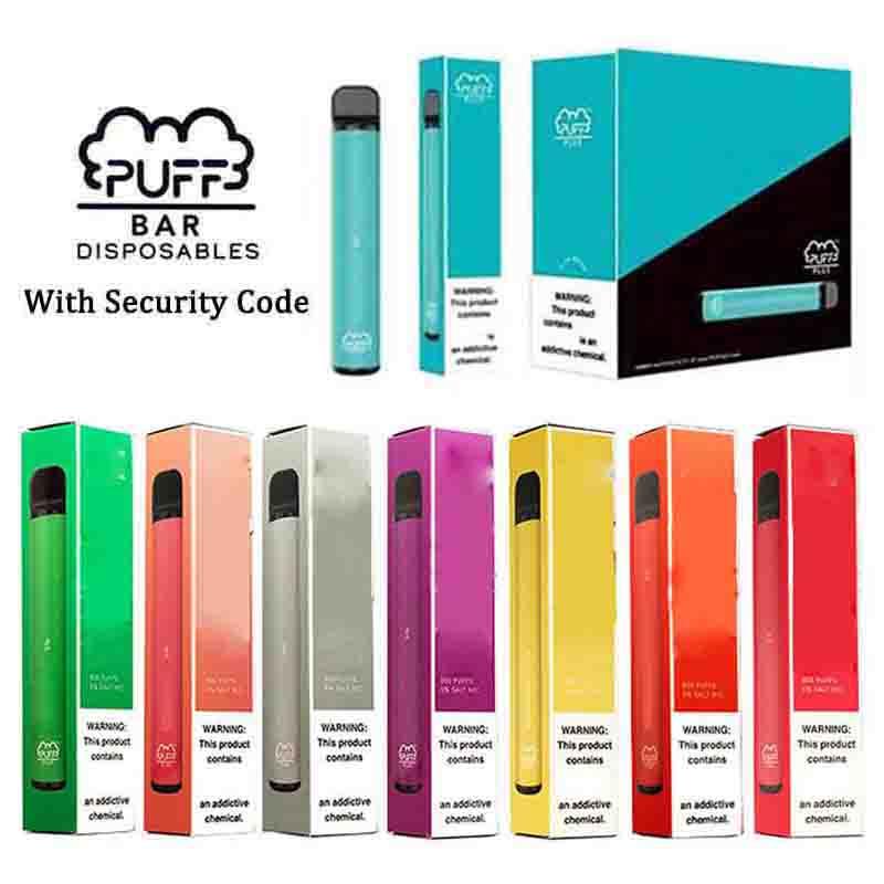 

Disposable Ecigarettes PUFF BAR PLUS 800puffs Pod Cartridge 550mAh Battery 3.2mL Pre-Filled Vape Pods Stick Portable Vaporizer VS BANG XXL