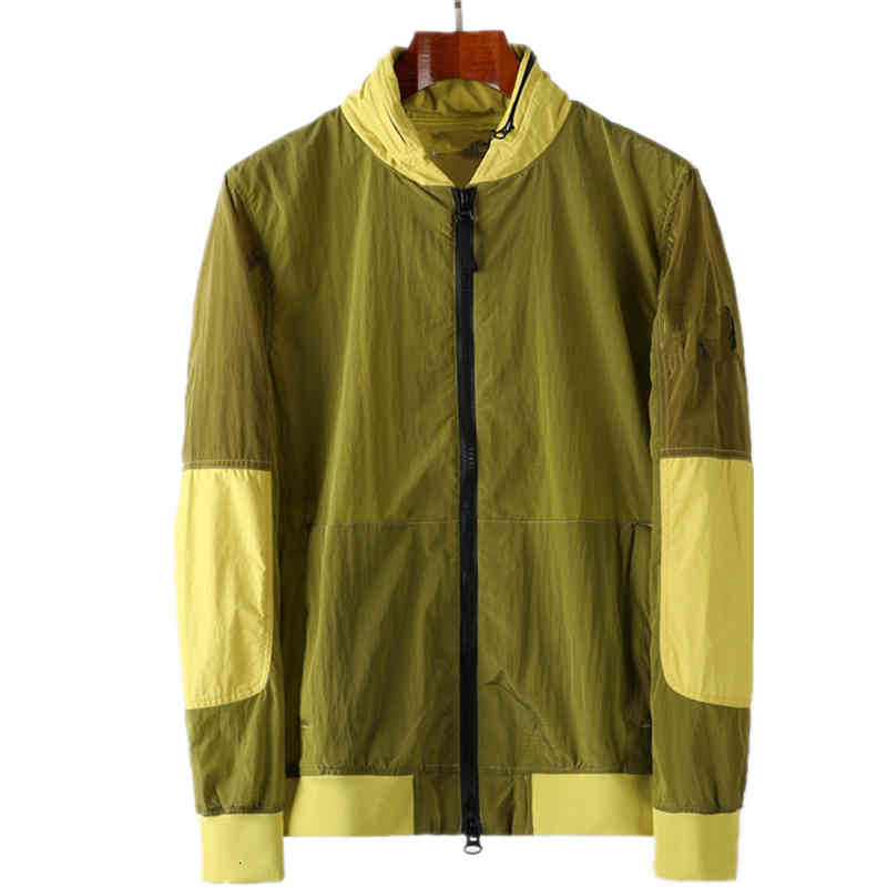 

Men's Jackets gonng SS konng Spring and autumn casual mens nylon jackets fashion coat windbreaker Designer jacket 08CZ, Army green