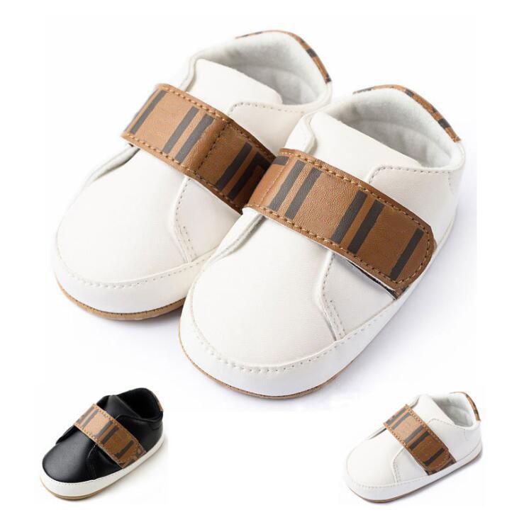 

2022 Newborn Baby Boys Girls Soft Bottom Shoes Casual Children First Walkers Kids Loafers Toddler Shoes Infant Shoes, White
