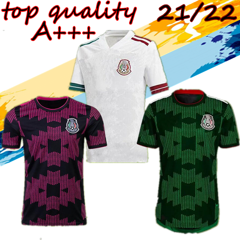 

2021 22 Mexico soccer jerseys CONCACAF Gold Cup Camisetas 2122 CHICHARITO LOZANO DOS SANTOS 2022 GUARDADO GOALKEEPER football shirts Men+Kids kit, 21/22 away patch