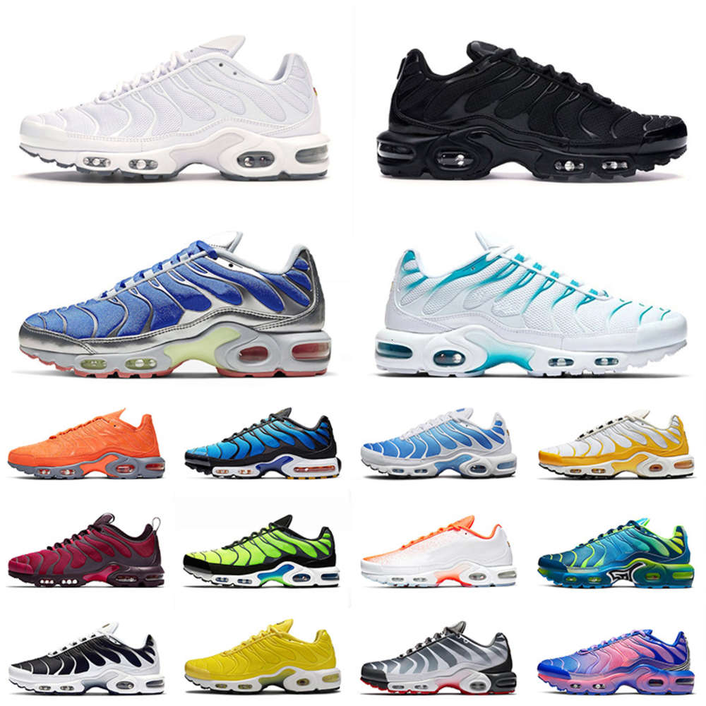 

Tn Plus SIZE US 12 Sport Running Shoes Triple Black ALL White for men women Worldwide Hyper Blue Trainers Sneakers 40-46, C35 before the bite 40-46