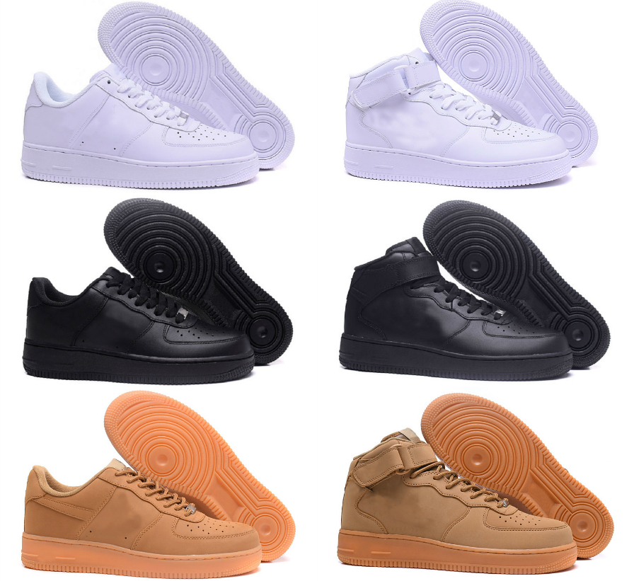 

2022 FORCES Mens Low Skateboards Shoes Classic One Unisex 1 Knit Euro Airs High Women All White Triple Black Red Campus Casual Skate Outdoor Men Running Trainers Shoe, Bubble package bag