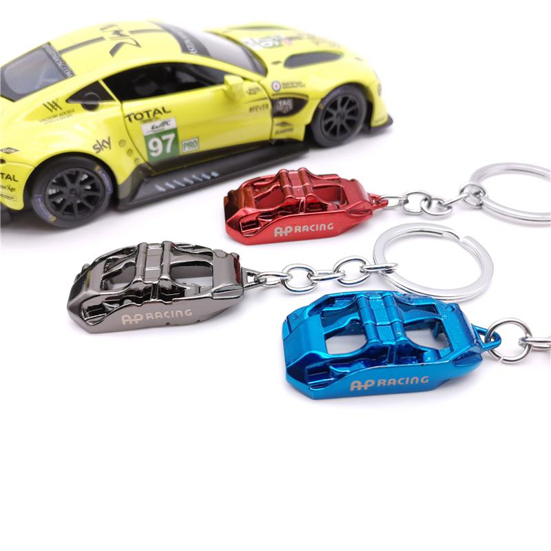 

Keychains Sell AP Racing Auto Disc Brake Caliper Cover Key Holder Rings Chain JDM Parts