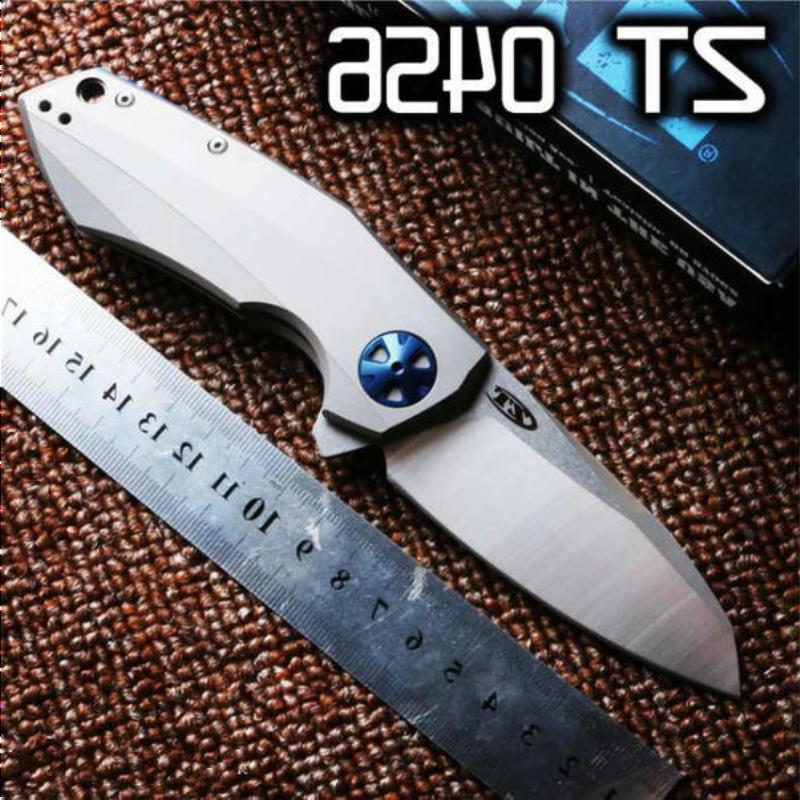 

ZT Zero Tolerance 0456 ZT0456 D2 TC4 titanium alloy High Quality ZT pocket Folding Knife Boiwx
