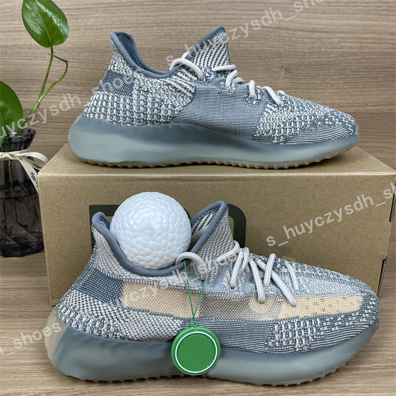 

Designer Men Women Kanye West Running Shoes Luxury Top Quality Black Static Zyon Cinder Reflective Outdoor Trainer Sneakers US 4-13 Contains Half Size, Gift