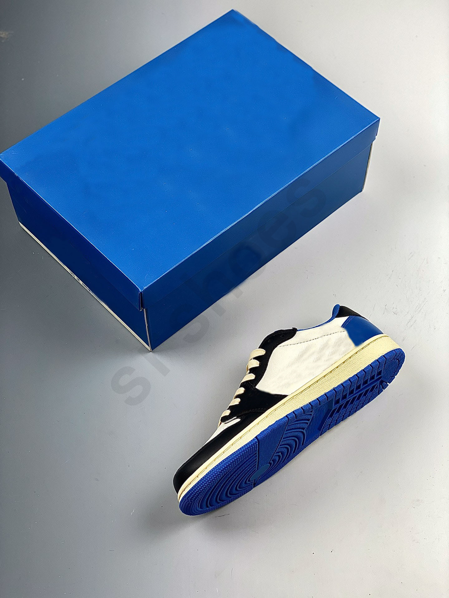 

21SS Classical TS fragment Design 1s High OG SP Military Blue Shoes Men Basketball Sneaker White Jumpman 1 Low Sneakers Leather Sports Trainers Size 40-46, Other