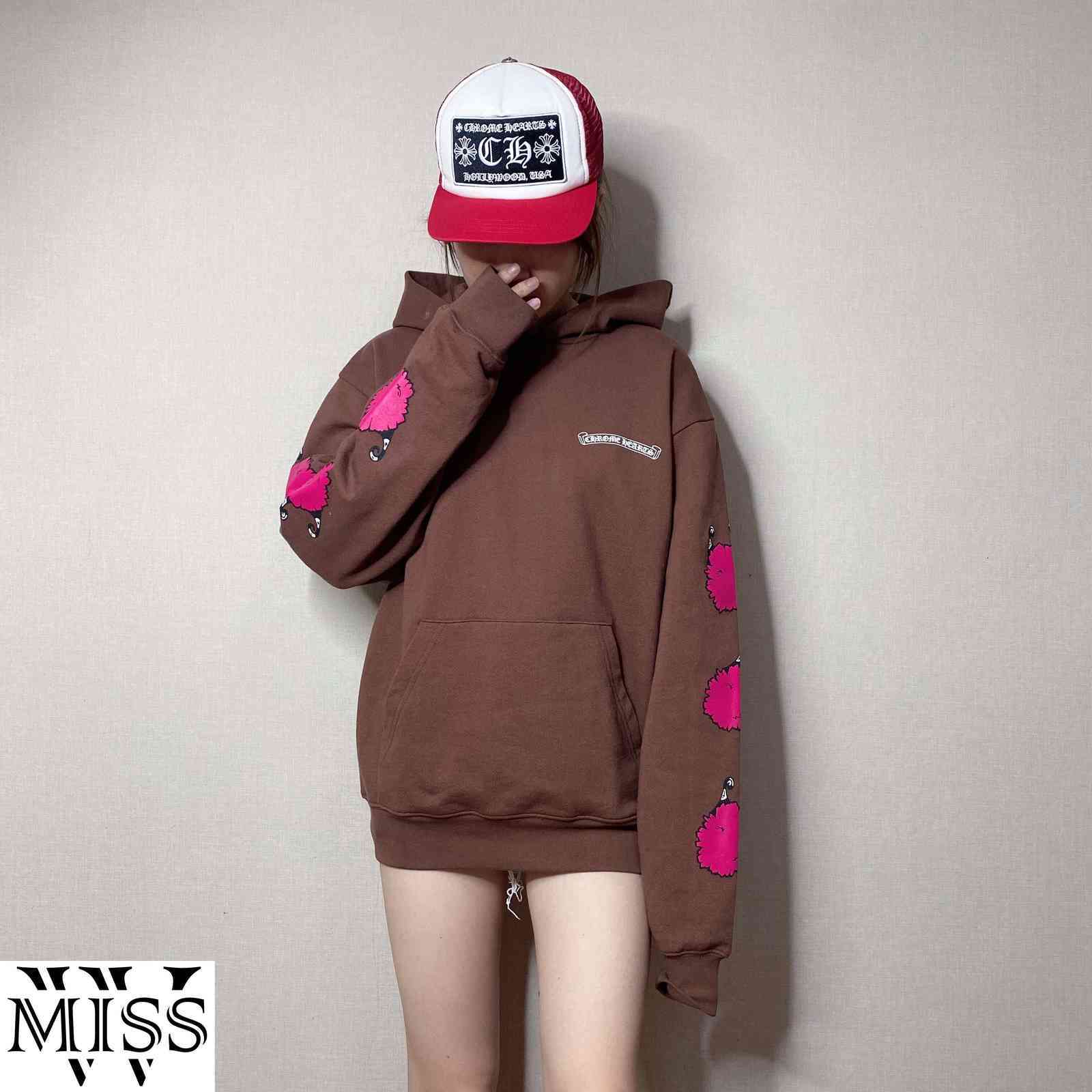 

crosin Chromehearts ball Pullover ZFL4 brown, Black