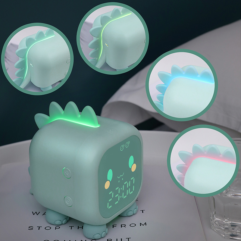 

fasola creative multifunctional intelligent night light dkchildren's student led digital electronic small alarm clock