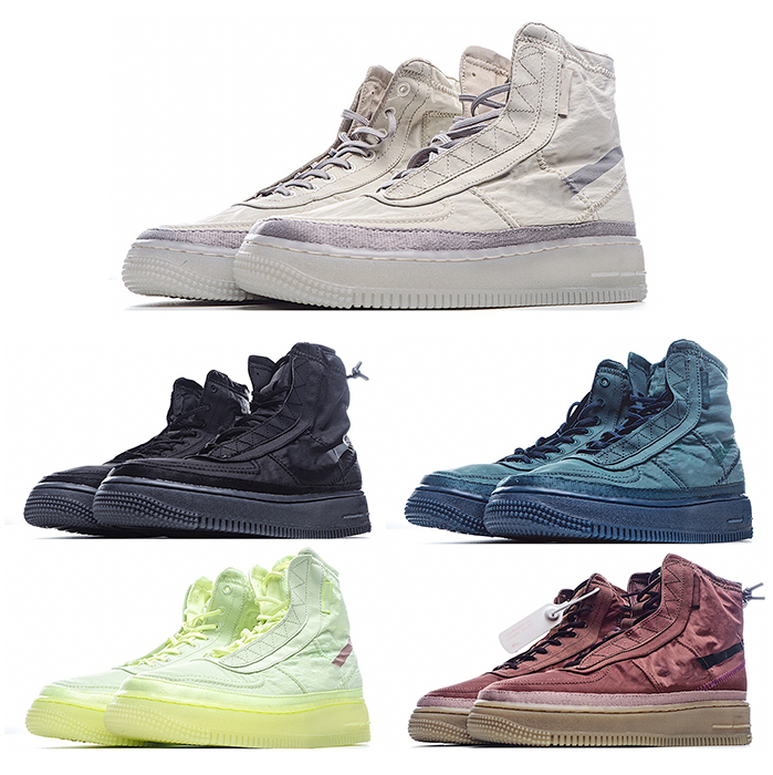 

2021 NEW 1 1s Shell WMNS waterproof high top Running Shoes Men Women Black Fashion Outdoor Man Womans Trainer Sneakers BQ6096-001, 06