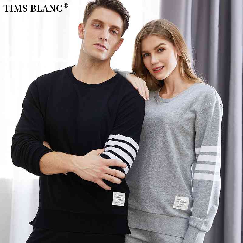 

1902 TB sweater male couple jacket Tom round neck Pullover, Gray