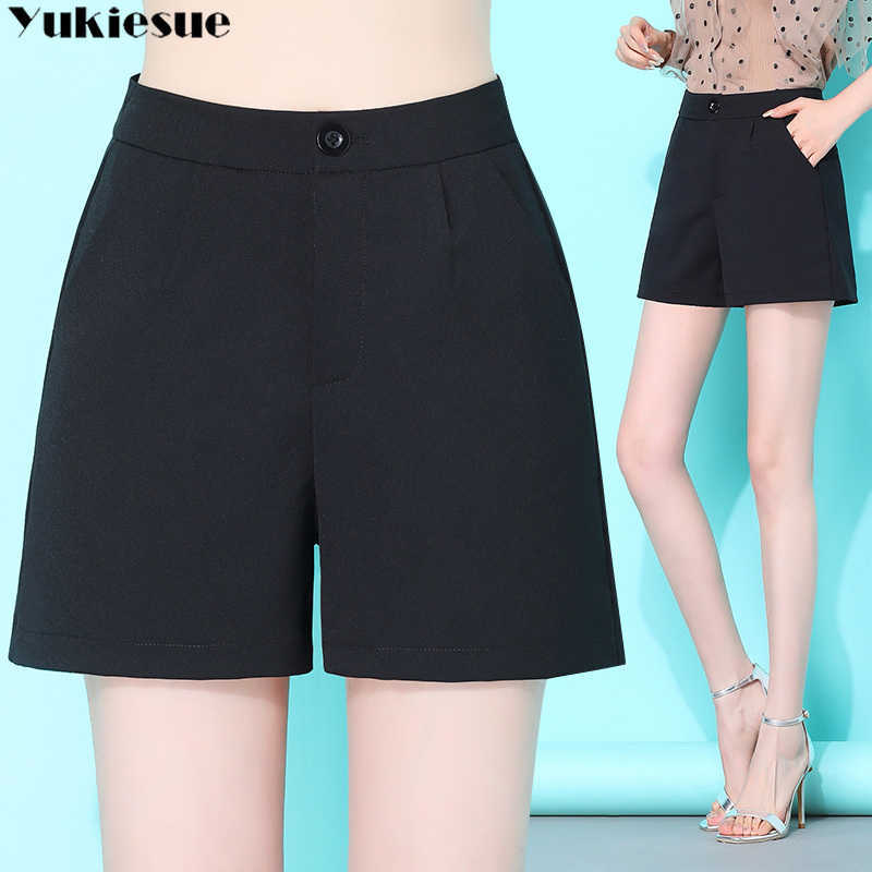 

women's shorts woman summer high waist denim for women short femme jeans womens clothing ladies Plus size black 210608