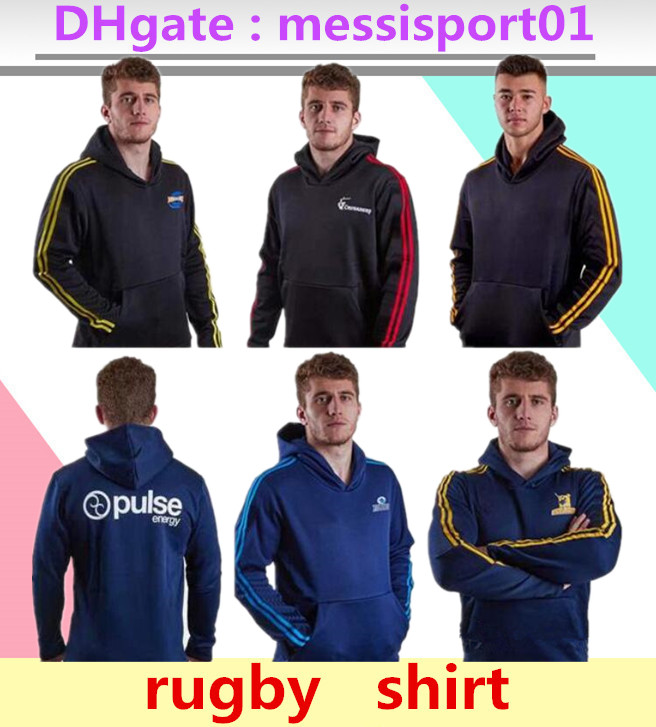 

New Zealand Supporters Hooded jacket Sweat Blues Hurricanes Jersey Chief Crusaders Highlanders Super Rugby jerseys Training, Black;blue