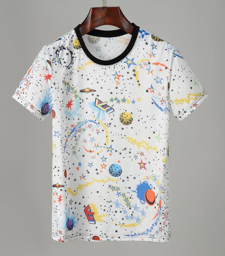 

2021 summer mens t shirt fashion simple pure cotton black and white Couples clothing casual high-quality letter embroidery M-3XL#648, White;black