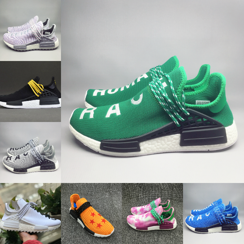 

2021 New NMD HUMAN RACE Pharrell Williams Men Women Running Sport Designer Shoes Nmds Black White Primeknit Casual Running Sneaker S02, F101