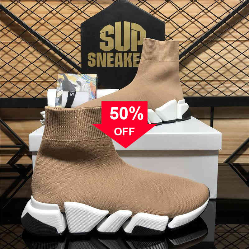 

2022 Top Quality Fashion Pairs Designers Shoes Womens Socks Sneakers Men Women Triple Black Outdoor Platform Sock Casual Trainer Sneaker, Style1