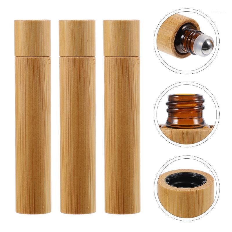 

Storage Bottles & Jars 3pcs 10ml Perfume Empty Oil Bottle Stainless Roll On Roller