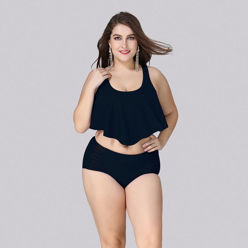 

One-Piece Suits 2021 Angel Fat Ladies Plus Size Swimwear Suppli