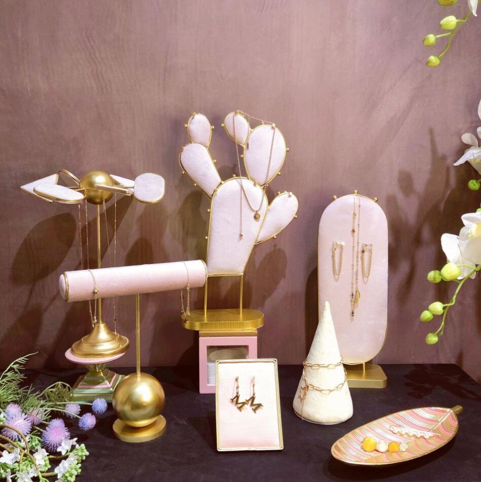 Jewelry rEarring Display Rack earring Necklace racks Storage Holders board creative jewelrys show props-image-756685859