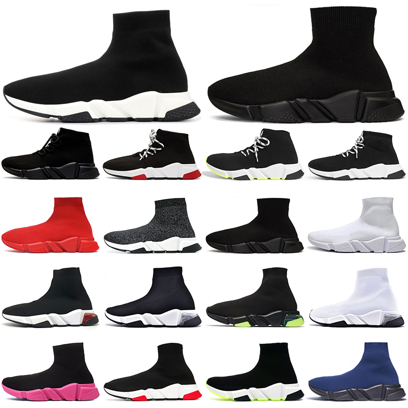 

sock running shoes outdoor men run shoe Graffiti Triple Black White Clearsole Volt Beige mens womens platform casual 36-45