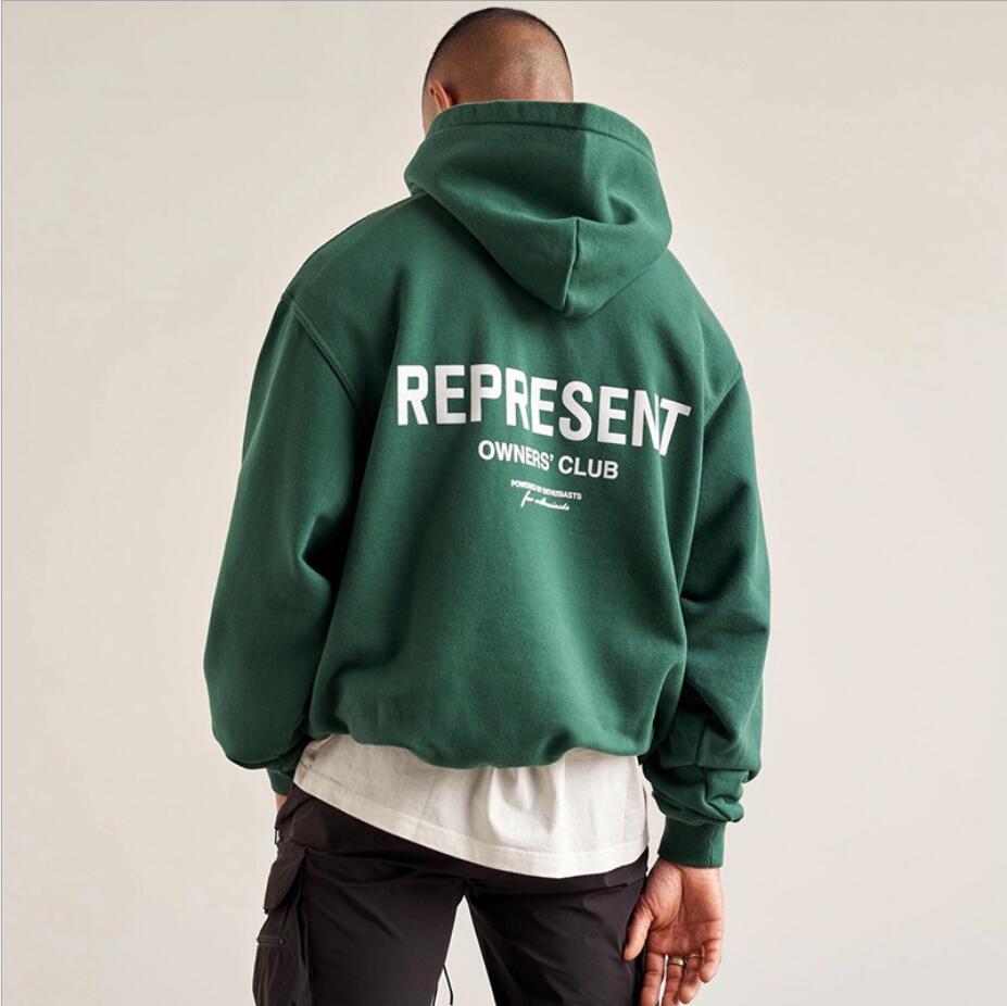 Homme Hoodies 2021 Nouveau représentant Propriétaires Club Hoodie Homme Hommes 11 Lettres de haute qualité Imprimé graphique représentent pullove