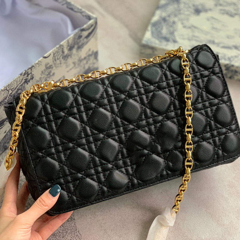 

Real Leather women Bag Handbags 2021 Fashion Shoulder Cross Luxury Designer Oblique lady Body Bags Embroidery Thread Diamond Lattice Plain Vintage, With logo and box