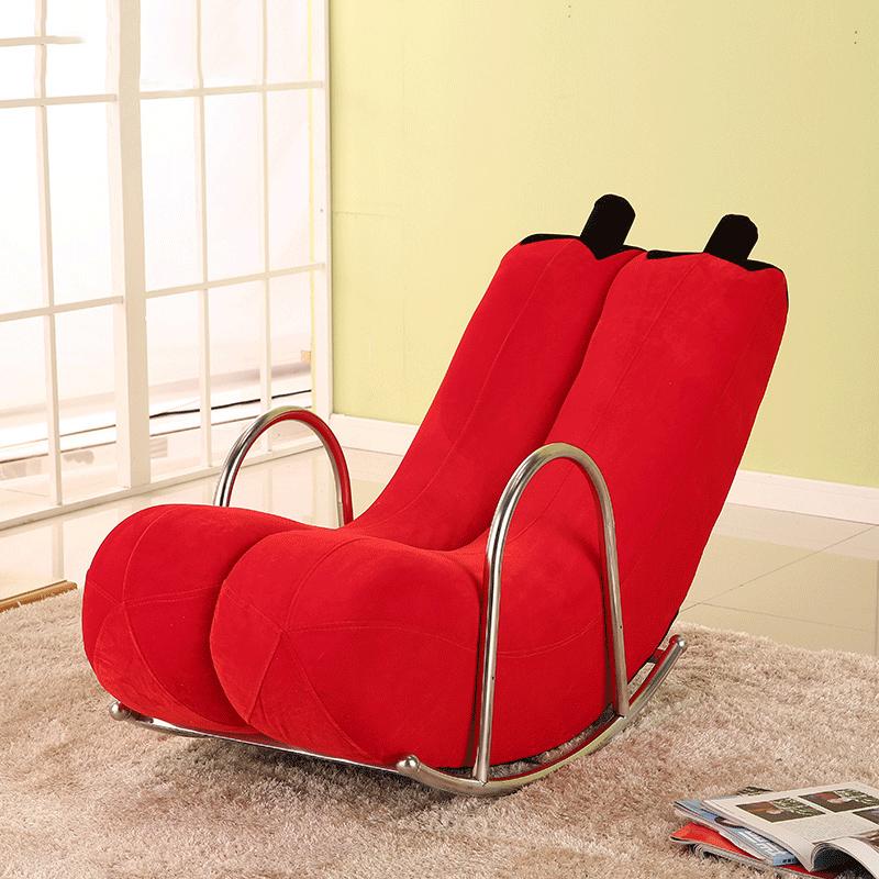 

Camp Furniture Creative Single Lazy Sofa Banana Recliner Rocking Chair Personality Cute Bedroom Modern Small Apartment