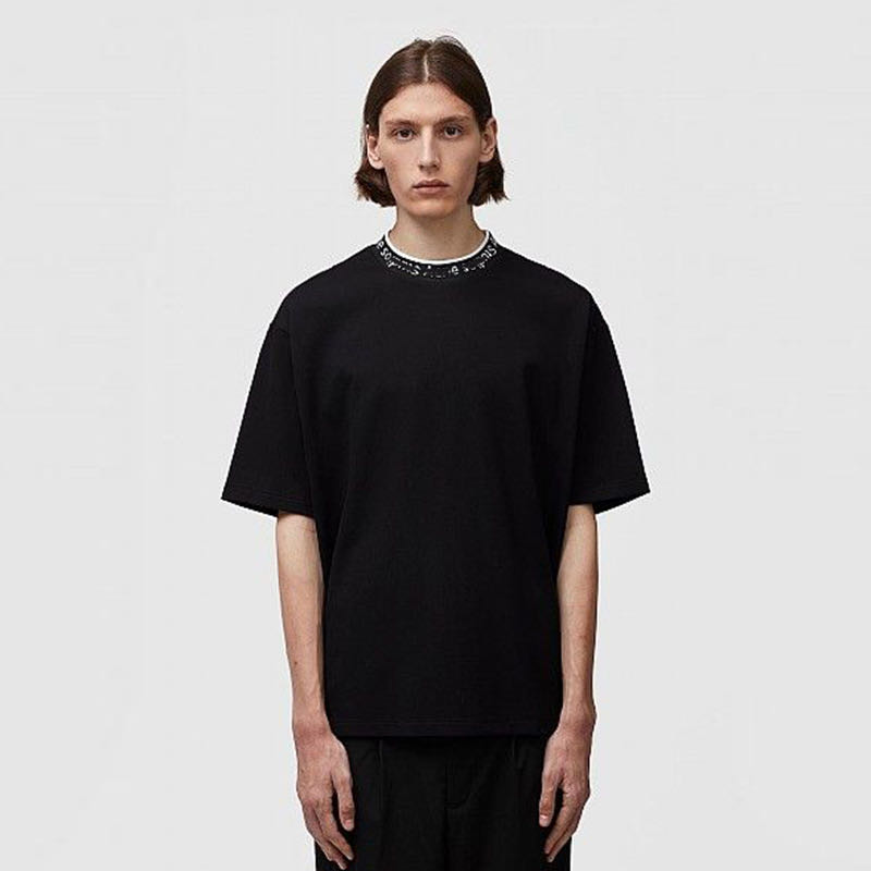 

2021 AC Studios Summer New Fashion Women T-Shirts Cotton Chiara Ferrag Sequins Style Trendy Casual Stars Men's T-shirt Short Sleeve Top, White;black