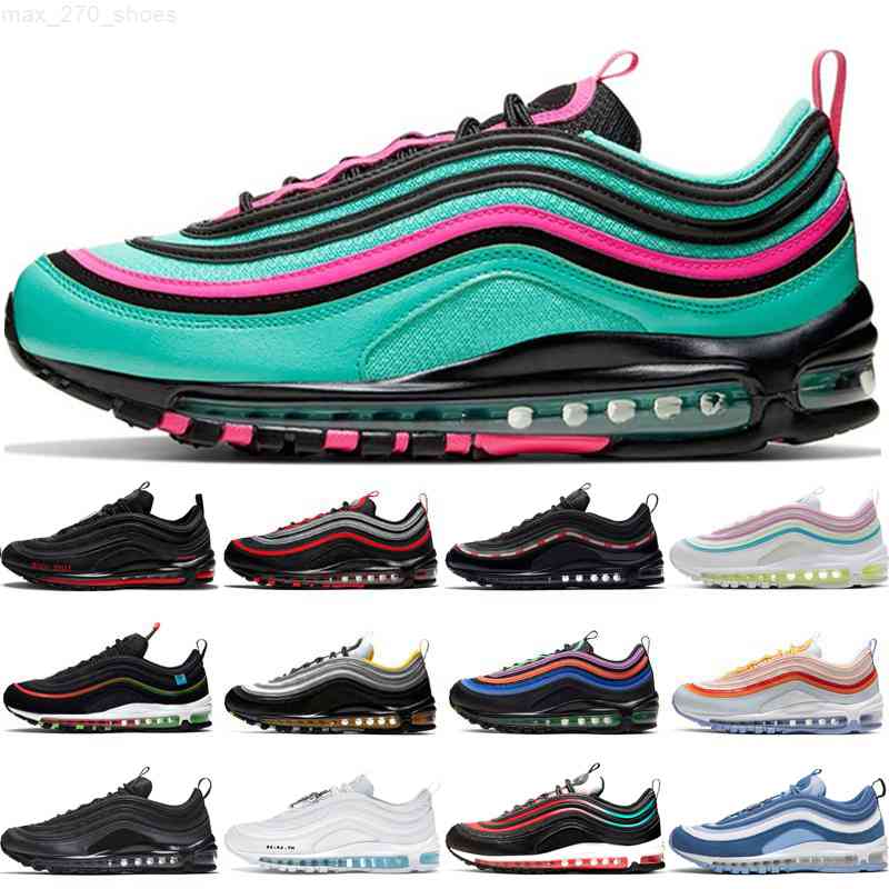 

97 Metalics Golds mens running shoes outdoor shoe triple black white silver bred game metallic gold royal MSCHF x INRI Jesus men women sports sneakers Eur 36-45, 10 undefeated-black