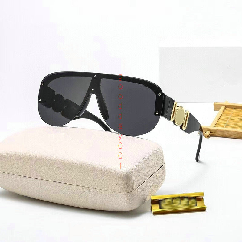 

Medusaes Biggie Pilot Sunglasses New mask Sunglasses men Cat Eye Frame Goggles Women Popular Style Top Quality Uv 400 Protection High Qualit, White;black