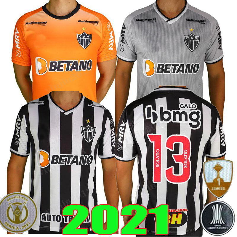 

Atlético 2021 2022 Atletico Mineiro HOME Soccer Jersey 21 22 Júnior Alonso Eduardo Vargas Tche Guilherme Arana Guga Ignacio Fernández Matías Zaracho Football Shirt