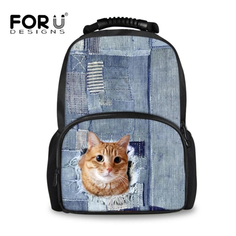 

Children School Bags For Boys Orthopedic Backpack Cat Animal 3D Printing Teenager Student Satchel Schoolbags Mochila