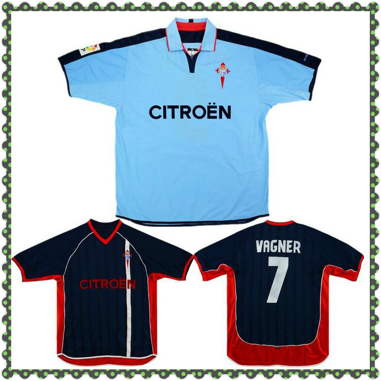 

2002-04 Retro Celta Vigo Home Soccer Jersey football Shirt 02 04 Oldest Season Camiseta Milosevic Mostovoi Berizzo Vagner Juanfran, 02/04 home shirt
