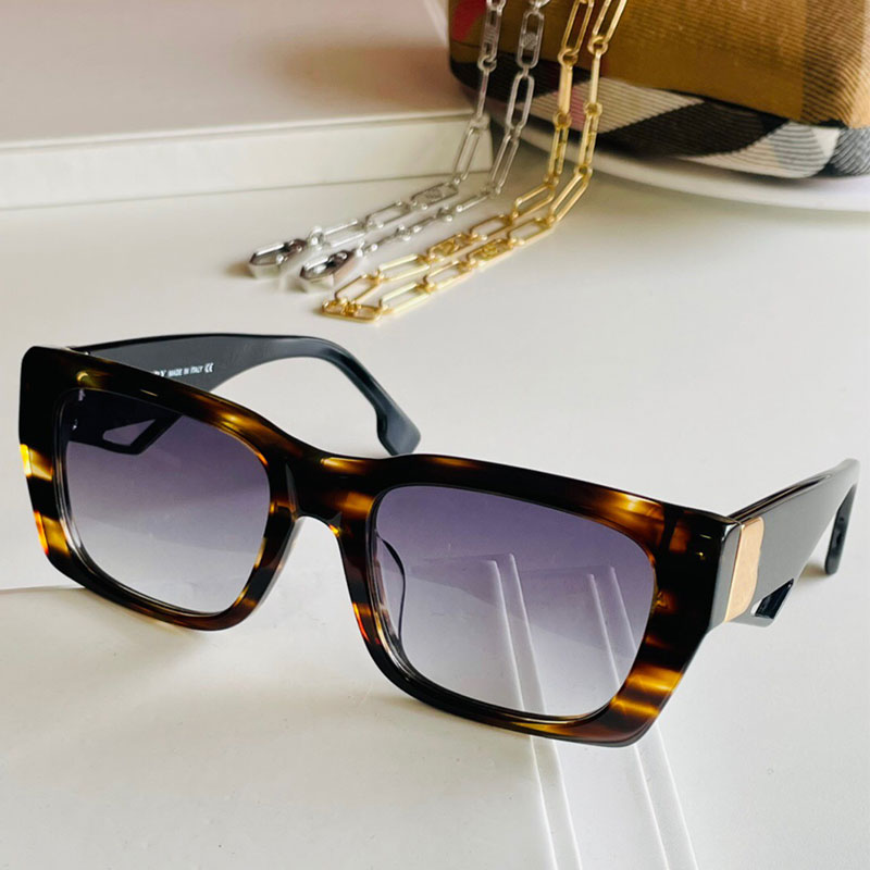 

Sunglasses Occhiali da sole firmati 4336 ultimo design versione alta piastra cornice specchio gambe catena appesa cool UV400 cintura protettiva consegna scatola