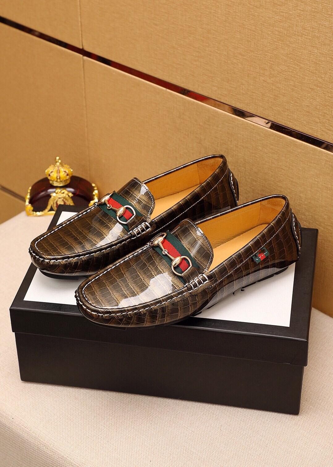 

Luxury Leathers Mens Shoe Casual Flats Men Shoes Breathable designer Loafers Genuine Leather Slip Moccasins Comfortable Checkered embossing, #01