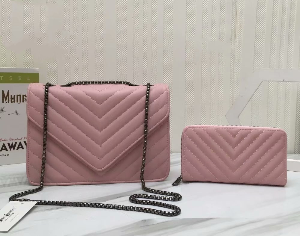 

2-piece set luxurious high qulity Embroidery check style tote fashion Envelope handbags ladies designer leather composite lady clutch bag shoulder female purse, 7033 white