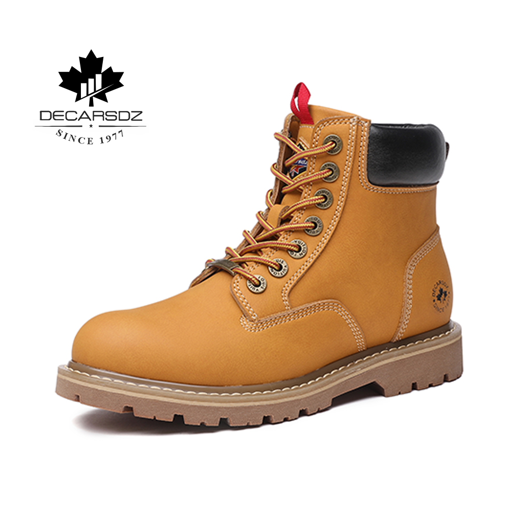 

DECARSDZ 2021 Man Boots Casual boots For Men 100% Genuine leather design Men's Boots Hiking Man Shoes, Dk-b-1015-4