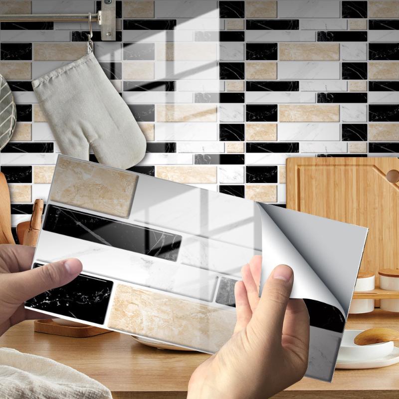 

Self-adhesive Marble Wallpaper Crystal Film Stickers Home Renovation Kitchen And Bathroom Decoration Waterproof Wall Wallpapers, Kit038 crystal film