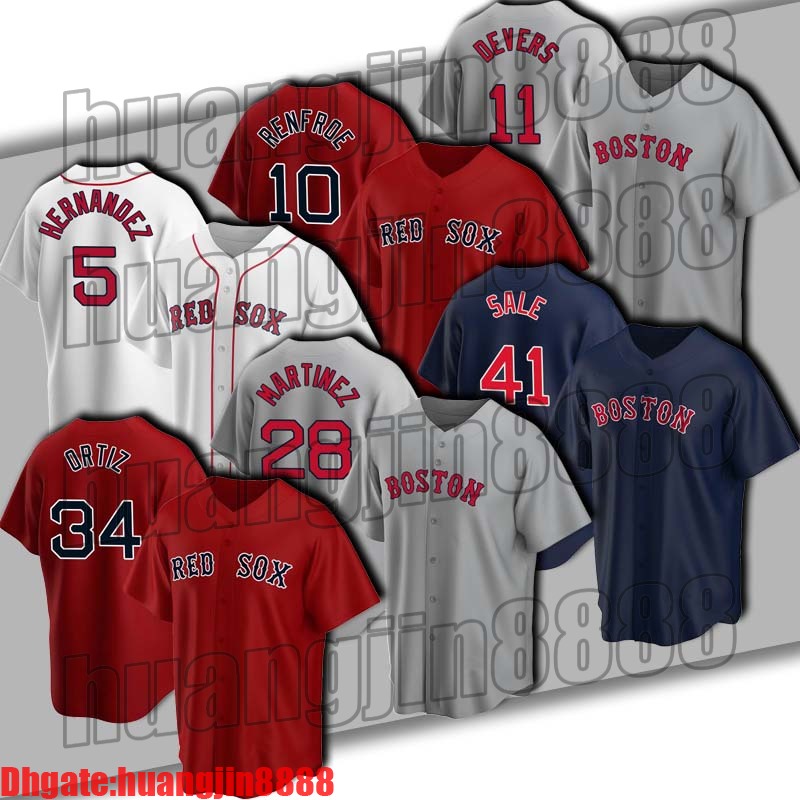 

Red 28 Sox J.D. Martinez Jersey Boston 34 David Ortiz Jerseys 41 Chris Sale 11 Rafael Devers Jersey 10 Hunter Renfroe 9 Ted Williams Vazquez xcv, Man custom size m-xxxl