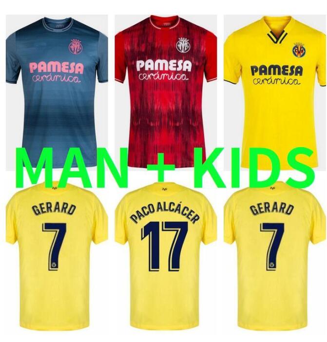 

2021 2022 Villarreal Soccer Jerseys Campeonato Home away third PAREJO MORENO BACCA 20 21 22 Football Shirt Paco Alcacer PINO TRIGUEROS Camiseta de futbol Man kids kit, Red
