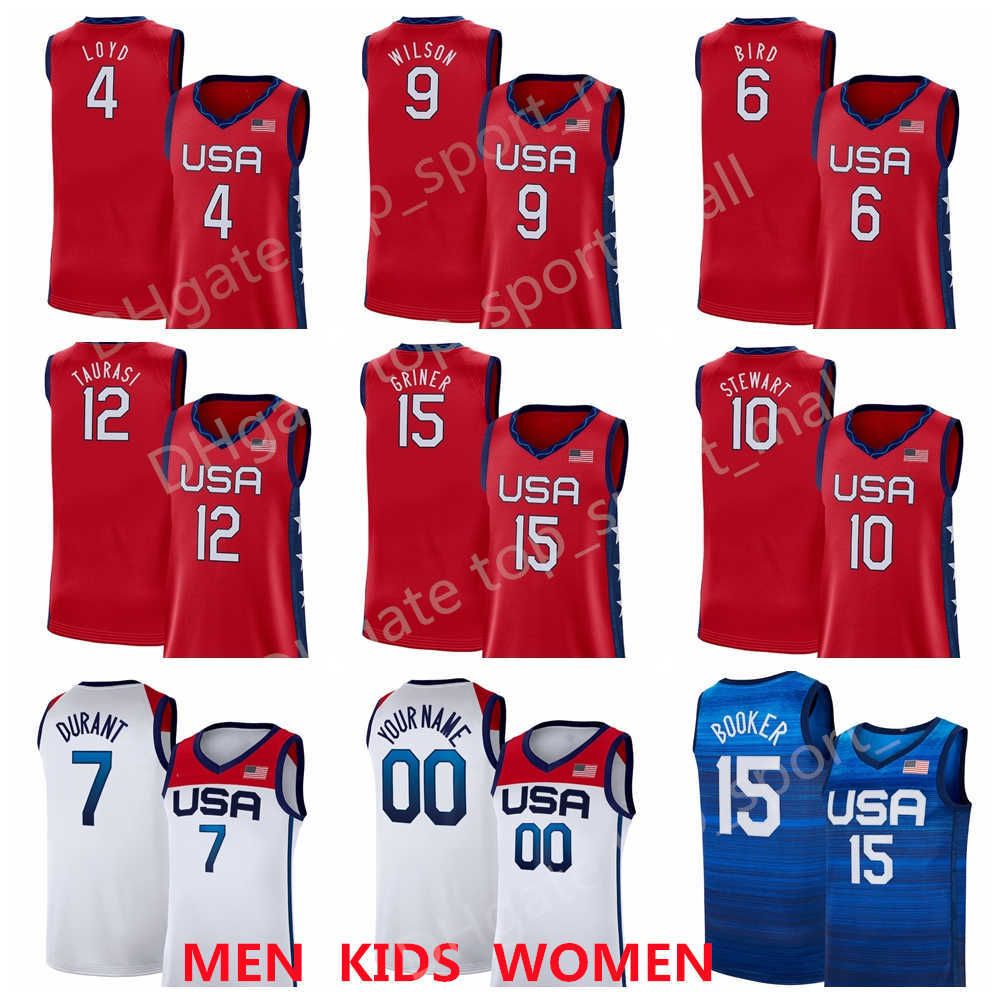 

Women US Basketball 2020 Summer Olympics USA 6 Sue Bird Jerseys 10 Breanna Stewart 4 Jewell Loyd 9 A'ja Wilson 12 Diana Taurasi 15 Brittney Griner 2021 Red Men Woman