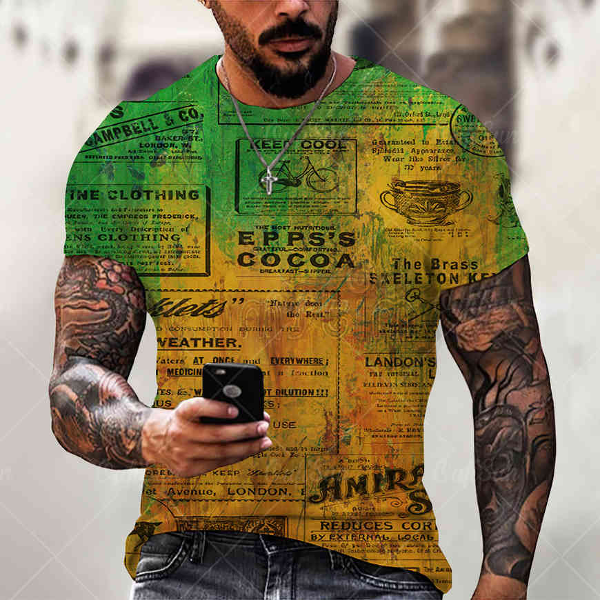 

short sved men's 3d t-shirt casual 3d digital printing collarls casual couple clothing breathable discount p6gm, White;black