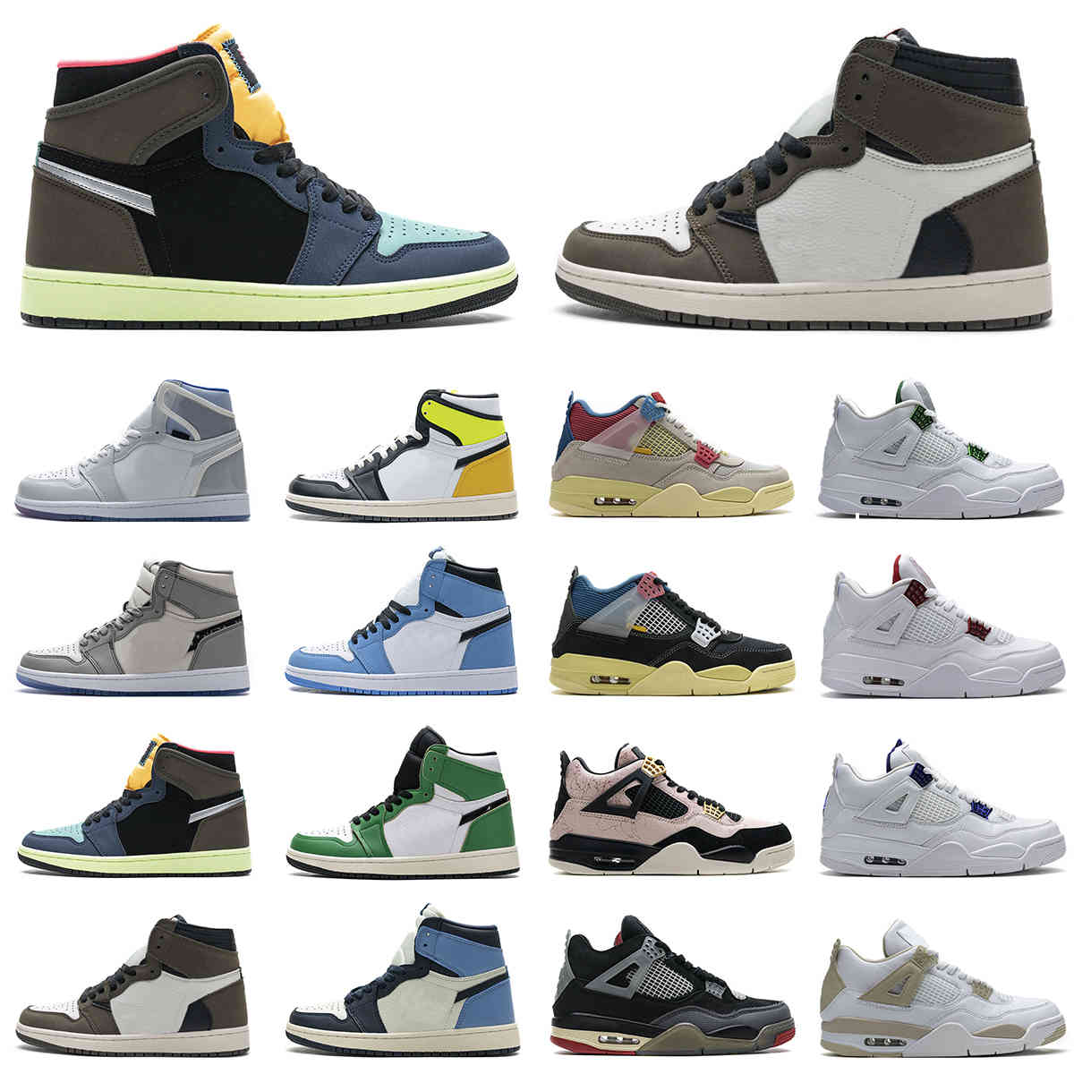 

2022 Sail Bred Shoe Guava Ice Twist White Cement Men Basketball Shoes 1 1s Travis Scotts Obsidian Unc Fearless Toe Black Cat, Customize
