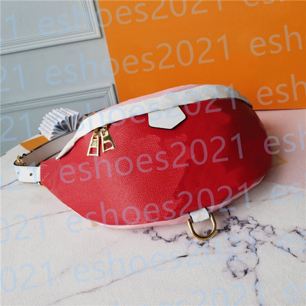 

2021 Star Style Women's Bags notebook High Quality cute fashion backpack belt bag waist body the shoulder temperament Bumbag Cross Fanny Bum pack, With dust bag