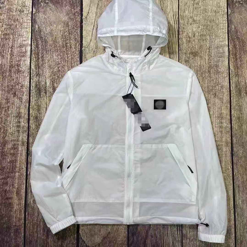 

summer Solid color Frivolity Sunscreen Men's Jackets Saposhnikovia divaricata Hooded couple's coat leisure time Simple sports top, Navy blue