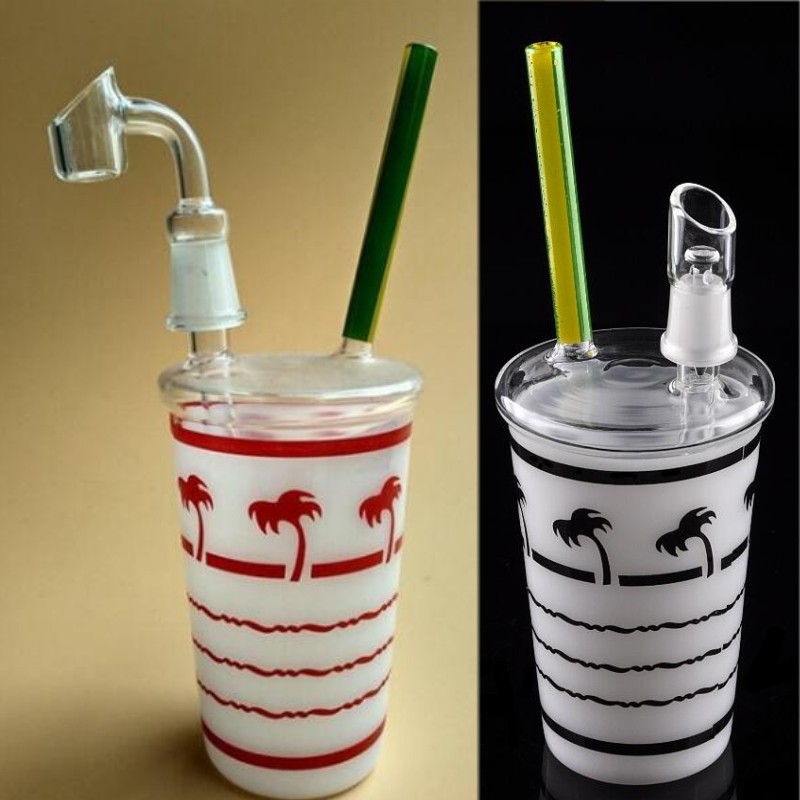 

New HitMan Cup with percolator Original Opaque Bright hookah green dab concentrate oil rig glass bong bubber water pipe