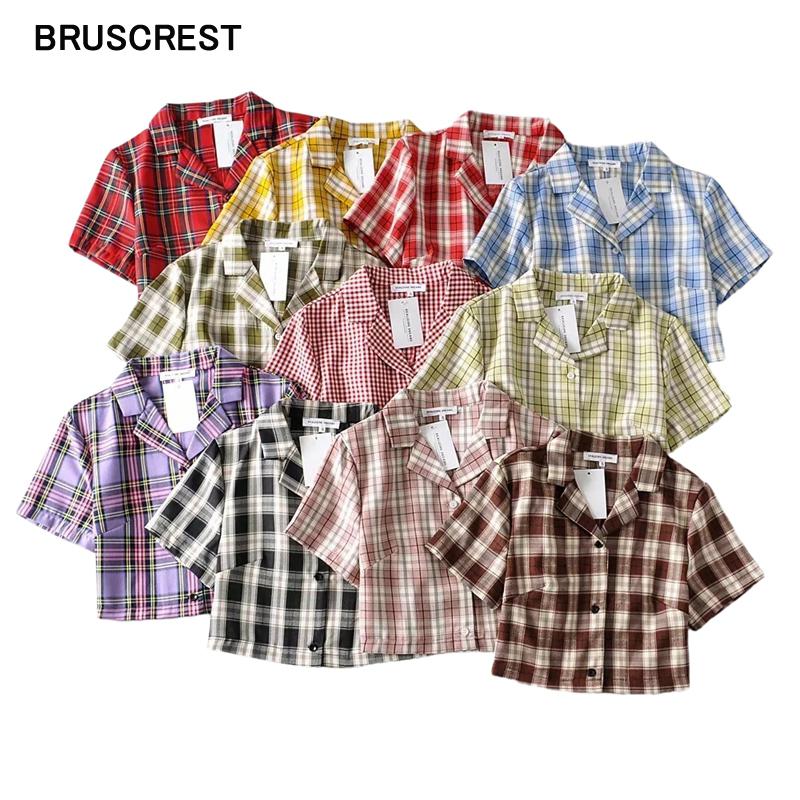 

Women's Blouses & Shirts Crop Top Women Summer 2021 Sexy Elegant Blouse Button Up Shirt Womens Tops And Vintage Korean, White