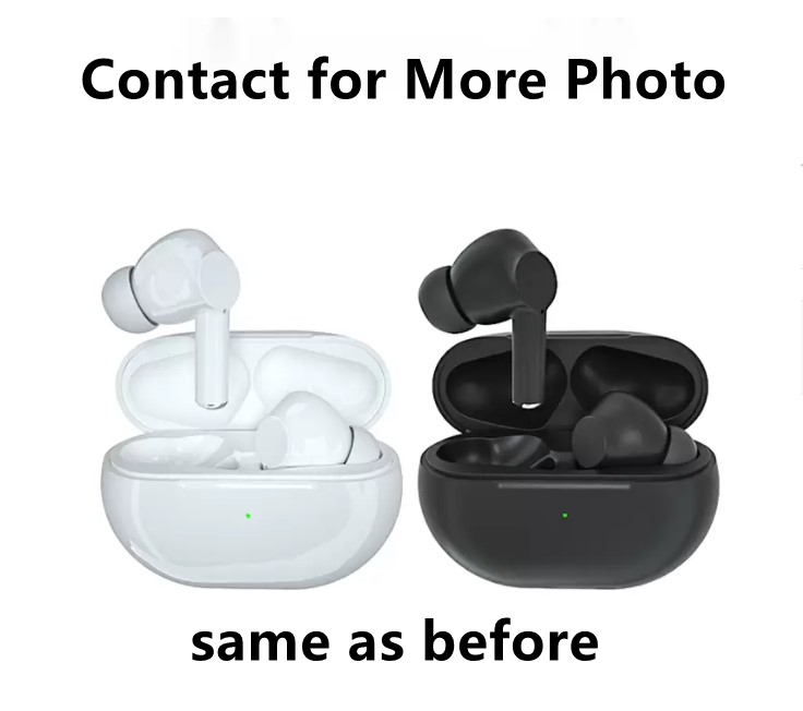 

Wirless Earphone earphones Chip Transparency Metal Rename GPS Wireless Charging Bluetooth Headphones Generation In-Ear Detection For Cell Phone, White